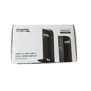 Bb. Pluggable UD-3900 USB 3.0 Universal Docking Station – Windows Compatible New